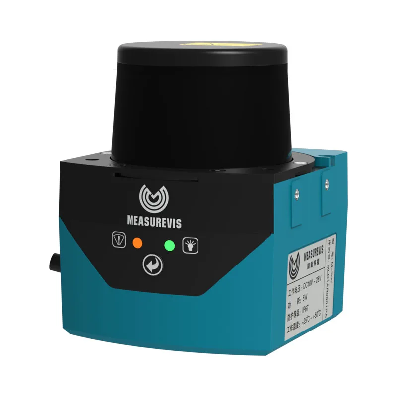 Лазерный сканер безопасности Measurevis, сертифицированный CE, 270 градусов, AGV руководство и защита промышленной зоны, робот, руководство, навигация 20 м