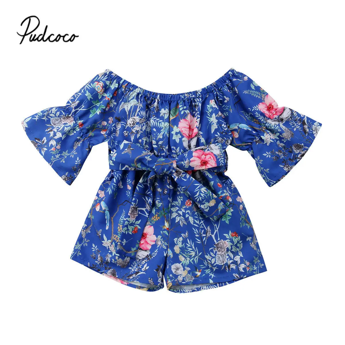 Emmababy 2019 Цветочный комбинезон для девочек одежда ромпер От 6 месяцев до 5 лет