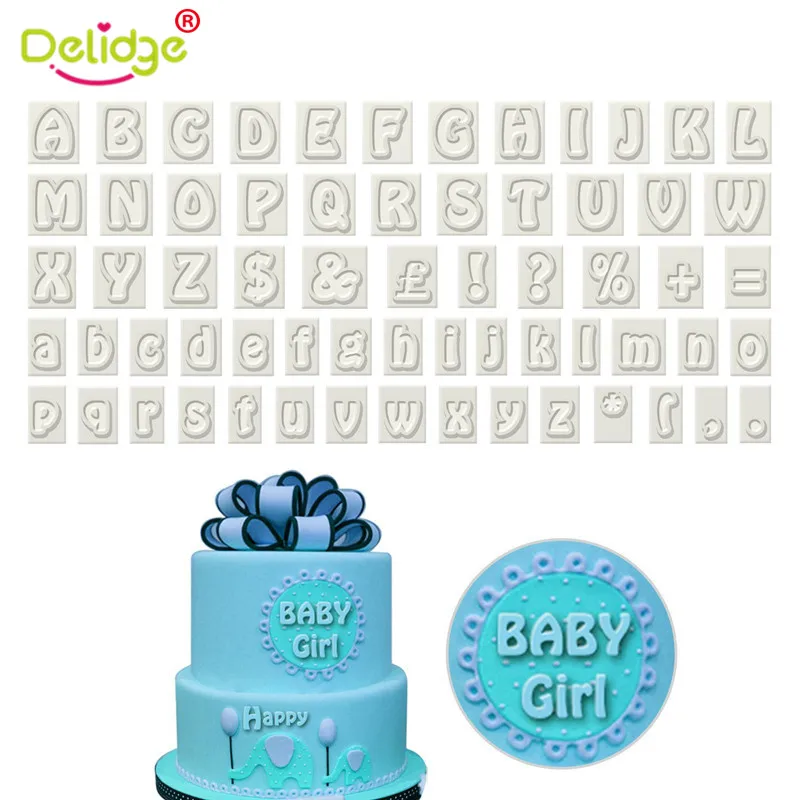64 символов верхний нижний чехол Алфавит буквы для помадки инструмент выпечки
