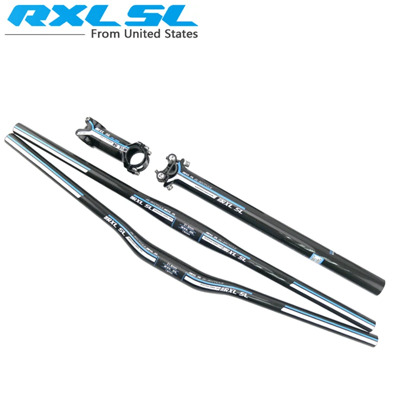 Карбоновый руль mtb Аксессуары для велосипеда RXL SL углеродный материал набор