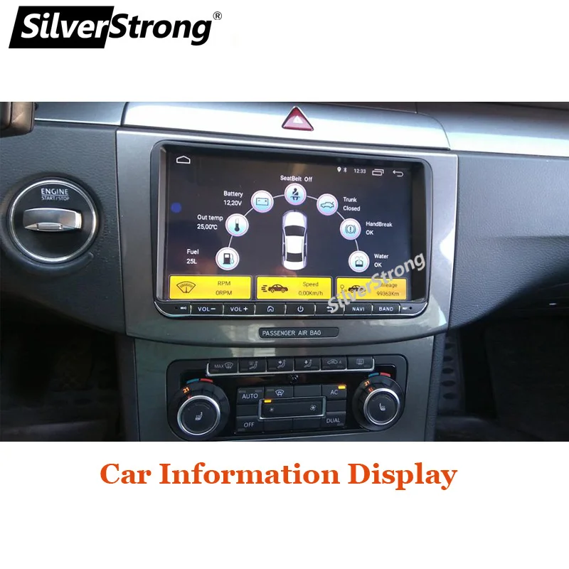 SilverStrong Android9.0 Автомобильный gps радио для B6 B7 Passat радио навигация для Golf5 для Golf6 для Polo автомобиль Stereo6686 68S