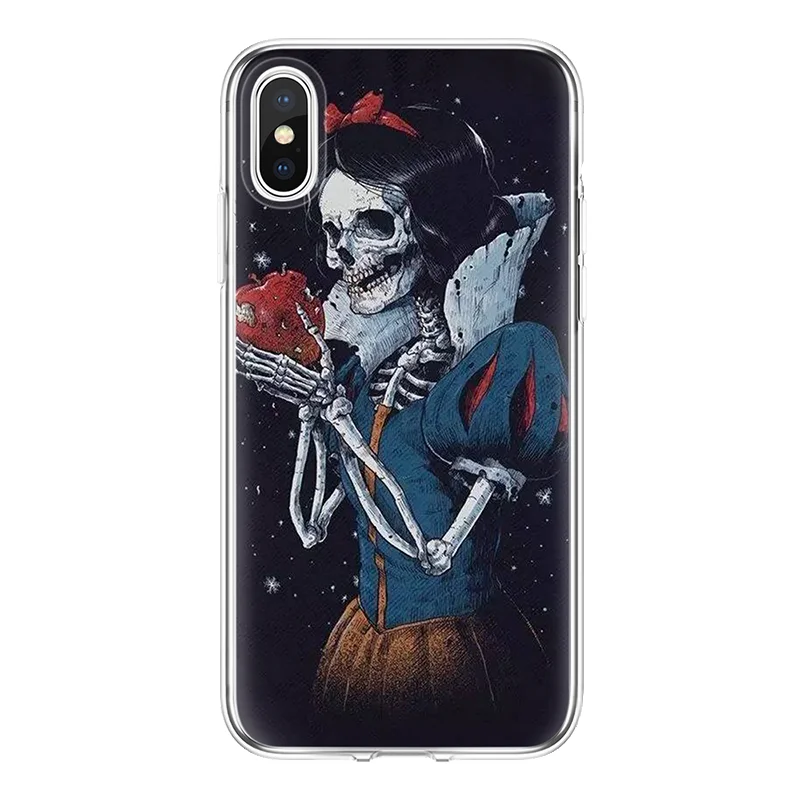 For iPhone X case Soft 4 4S 5 5S 5C SE Fundas 7 7Plus 8 8Plus 6 6S Plus Darkness TPU Thin Cover |
