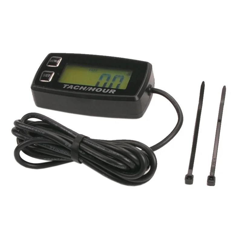 Водонепроницаемый цифровой счетчик часов с подсветкой тахометр об/мин для