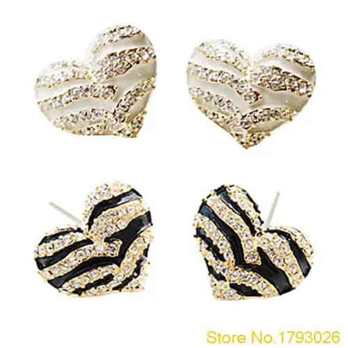1 пара женские серьги гвоздики в форме сердца|studs earrings fashion jewelry|earings jewelryearrings jewelry |