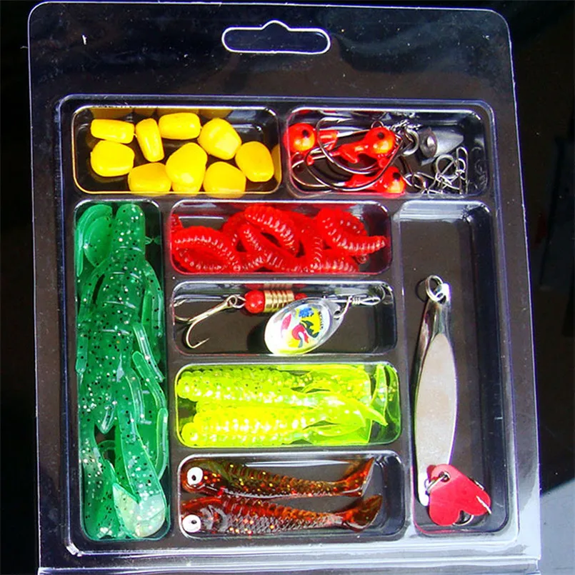 1 набор Мягкая приманка в виде червей наживки для головы рыболовная с крючками