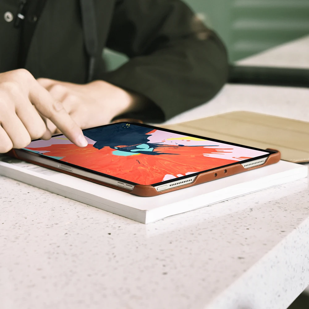 Icarer натуральная кожа планшет чехол для iPad Pro 11 дюймов крышка магнит смарт-чехол для Apple iPad Pro 1" Ультра Тонкий Стенд Сумка