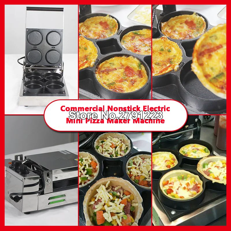 Промышленная электрическая мини-Пицца с антипригарным покрытием 110 В/220 В | Дом и