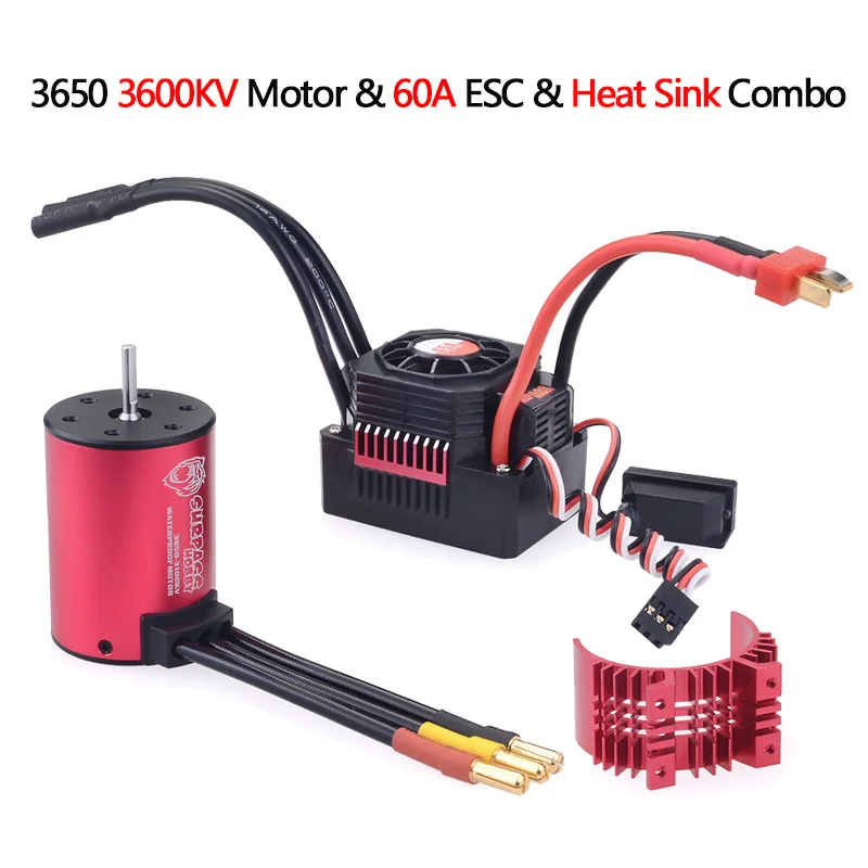3650 3600KV 60A ESC RC автомобиль 1:10 Запчасти 3650 3660 F540 3000KV 3500KV 3100KV 3600KV 5200KV 3930KV 4500KV 4370KV 4200KV бесщеточный мотор 45A 60A ESC - Цвет: 3650 3600KV 60A ESC