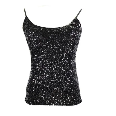 Женский сексуальный кружевной жилет без рукавов со стразами майка футболка