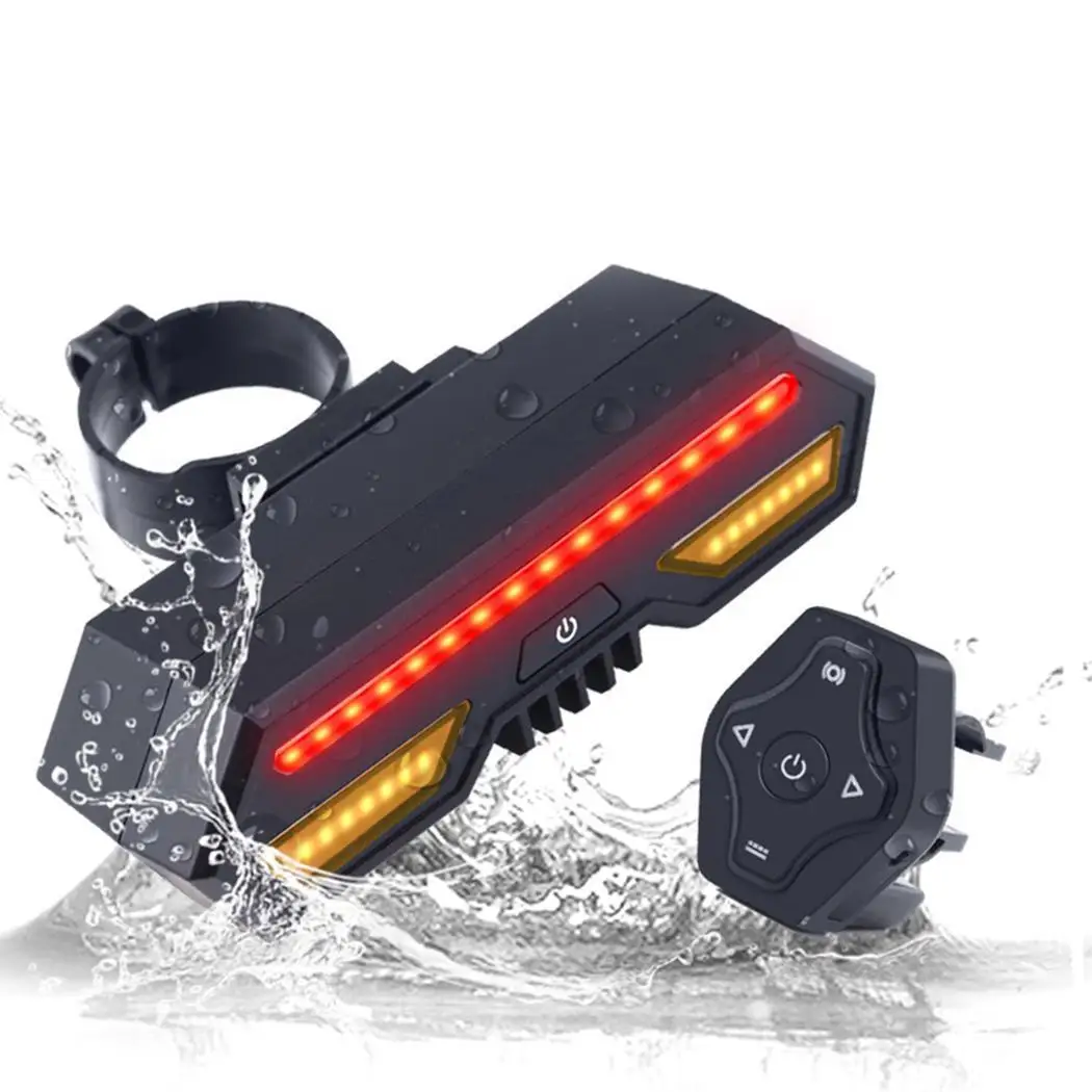 Велосипедный задний светодиодный фонарь указателя поворота с дистанционным