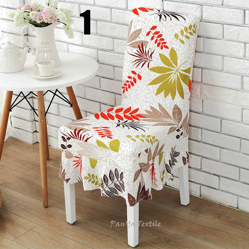 Домашние чехлы на стулья универсальный размер полиэстер спандекс эластичные из