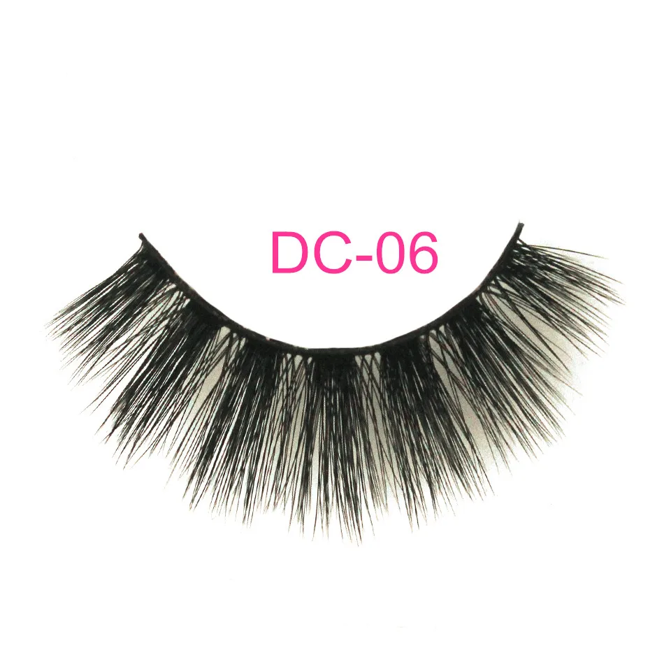 DC-006 NEWCOME 24 стиля 3D 6D накладные ресницы из норки полная полоса ресницы ручной работы мягкие ресницы Think Cross наращивание ресниц макияж - Цвет: DC-006