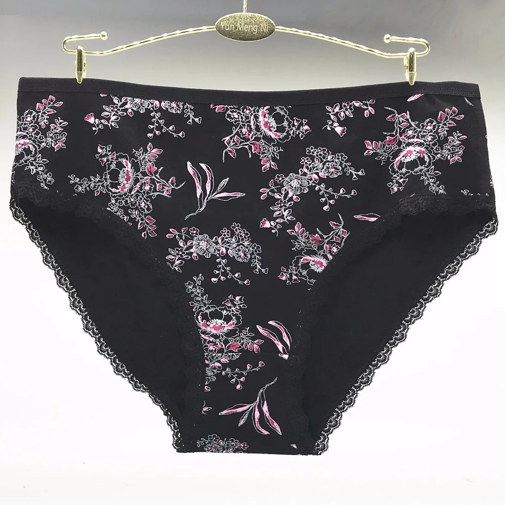 4 шт./лот, большие размеры 2XL/3XL/4XL, женские трусики, нижнее белье, нижнее белье из хлопка, дамские трусики для мам, нижнее белье большого размера 89255
