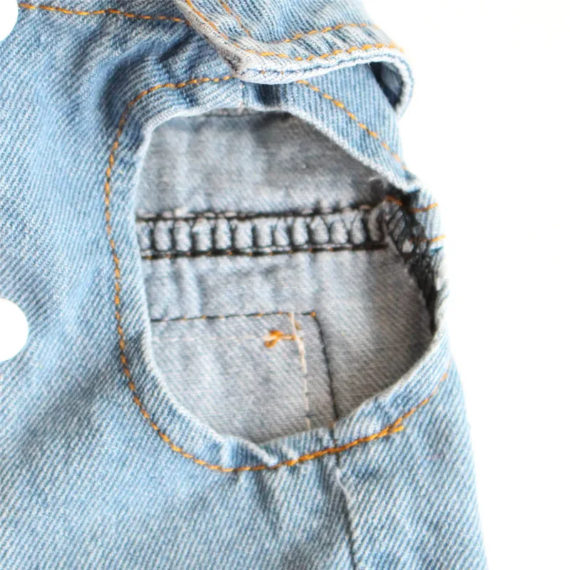 Джинсовая куртка с принтом для маленьких собак костюм Bichon Maltese Yorkie модная жилетка