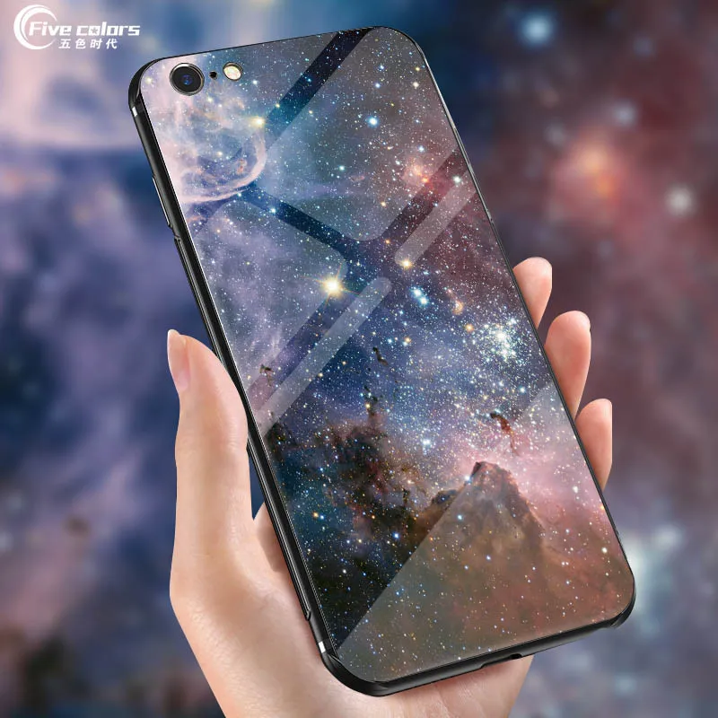Luxury Star Space Case Cover For Meizu 16th Shells Printed Tempered Glass 16 th Plus Phone Cases for 16X |