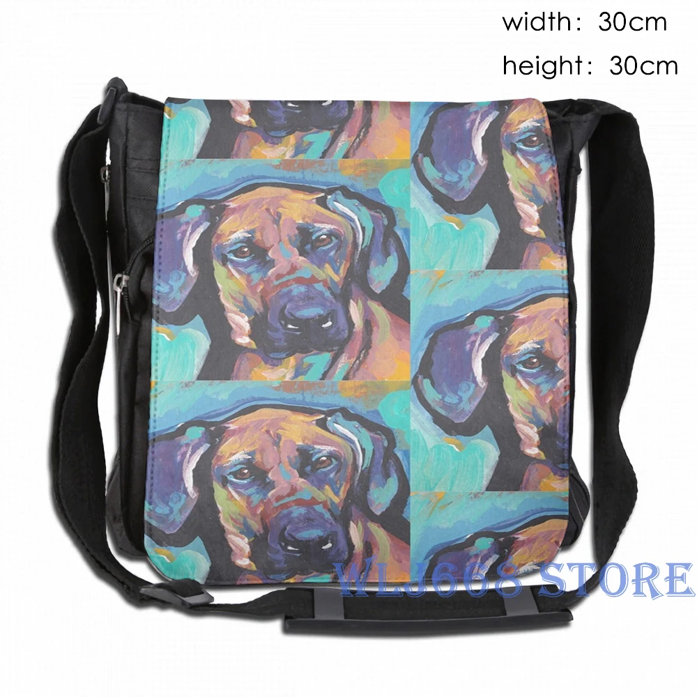 Сумка на плечо с забавным графическим принтом для женщин яркий ранец родезиан и