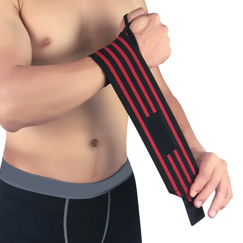 1Pcs Fitness Wrist Wraps Straps Gym Gloves Weightlifting Sports Wristband Bracer Support Hand Bands With wristban | Спорт и