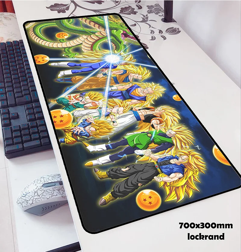Коврик для мыши Dragon Ball 700x300x3 мм коврик для мыши мышь Notbook компьютерная padmouse дешевый игровой коврик геймер к клавиатуре коврики для мыши