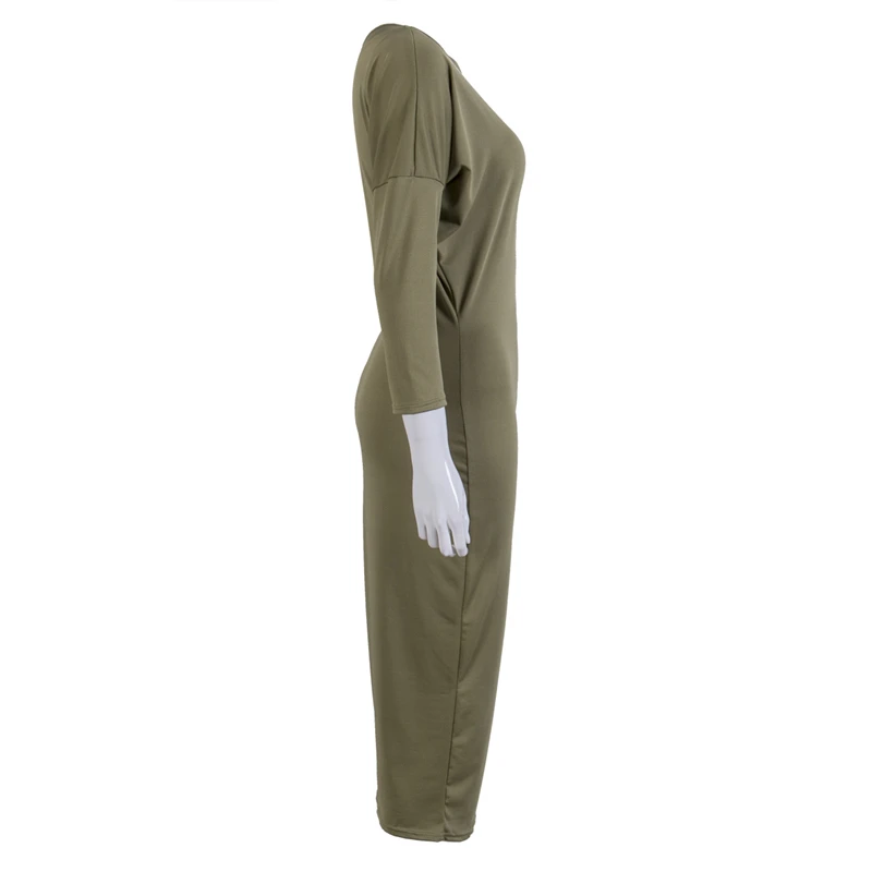 Женское облегающее вечернее платье на одно плечо с рукавом летучая мышь | Женская