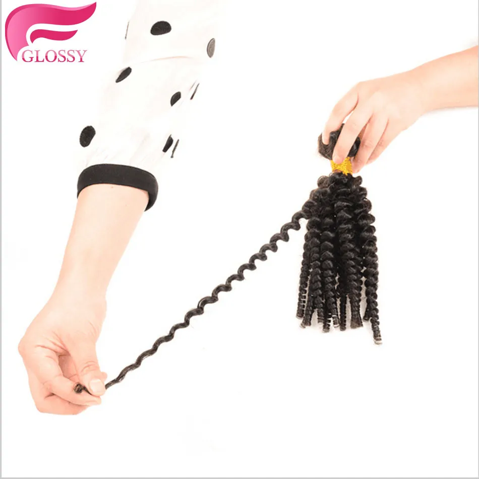 Virgin Brazilian Afro Kinky Curly Hair Weave Bundles 7A Spiral Curl Guangzhou Queen Products Cheap Human Bouncy |