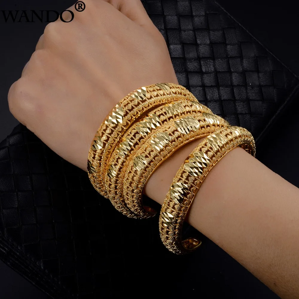 Этнический браслет Wando золотого цвета для женщин Эфиопия/Дубай/Ближний