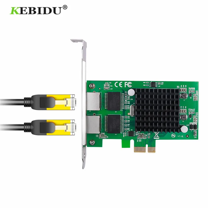 Сетевая карта KEBIDU 1000 Мбит/с гигабитный Ethernet 10/100/1000 м двойной PCI Express E сетевой