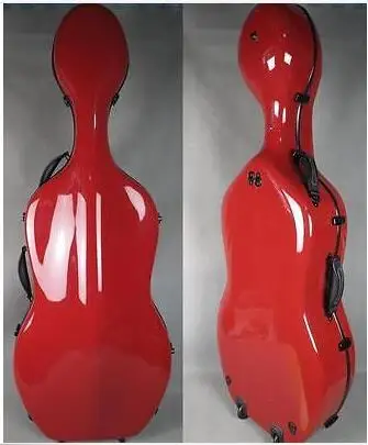 Красивый красный чехол для виолончели из углеродного волокна 4/4 0200|case cello|cello 4/44/4