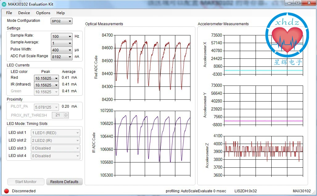 MAX30102 Модернизированный датчик пульса кислорода в крови программа ускорения HXDZ