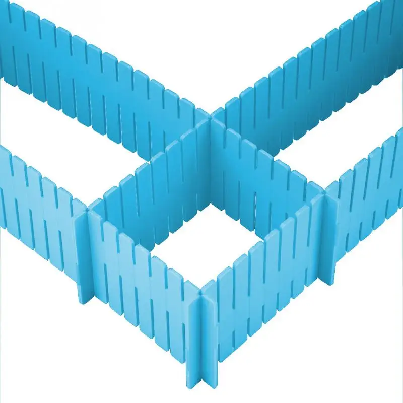 4 шт. регулируемые пластиковые выдвижные ящики органайзеры шкаф ящик модуль для