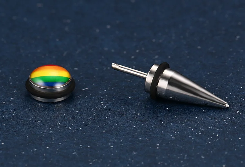 Серьги пусеты Lgbt радужная серьга для геев 2018|fashion stud earrings|stud earringsstud earrings wholesale |