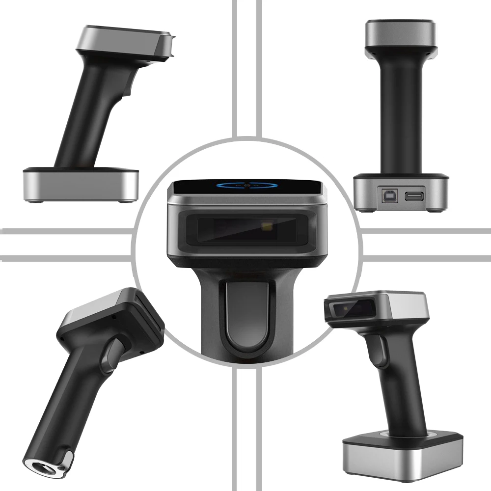 1D 2D Bluetooth сканер штрих кода беспроводной PDF 417 Data Matrix считыватель QR 30 100 метров