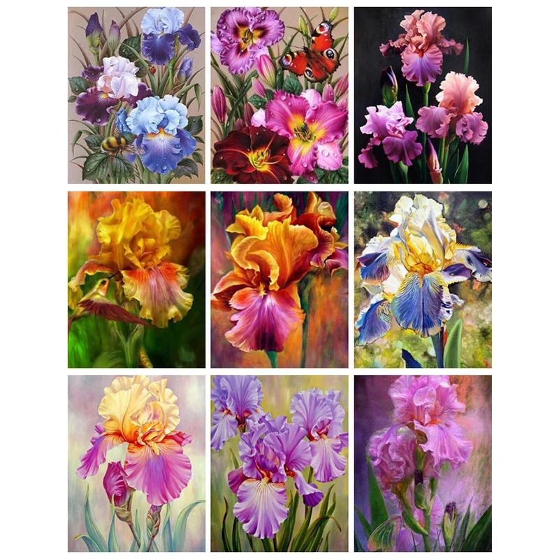 Алмазная вышивка цветы стразы картины мозаика распродажа цветок крестом