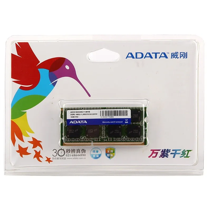 ADATA DDR3 DDR3L 4 ГБ 8 ГБ 1600 МГц оперативная память 204 Pin SO-DIMM 1333 PC3L-12800 PC3 для acer SAMSUNG Dell hp lenovo ThinkPad ноутбука