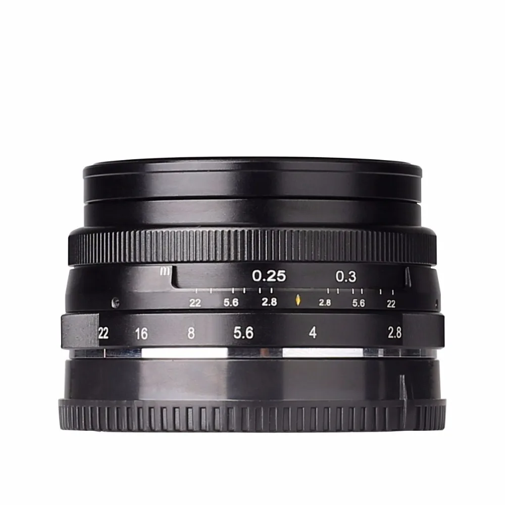 MEKE 28 мм f2.8 фиксированный объектив с ручной фокусировкой для Sony E Mount цифровые