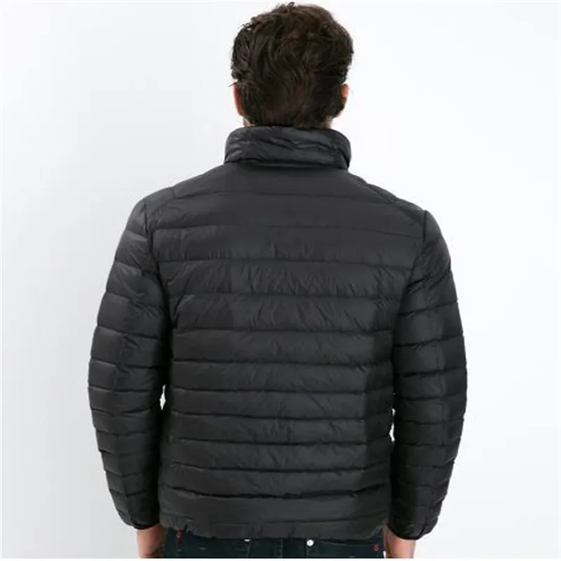 

2017 Autumn Winter Duck Down Jacket, Ultra Light Thin plus size winter jacket for men Fashion mens Outerwear coat