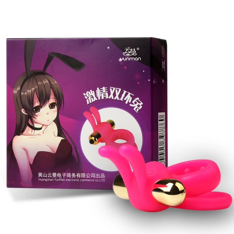 Вибратор для пениса с кроликом мужчин секс игрушки пар задержкой во времени