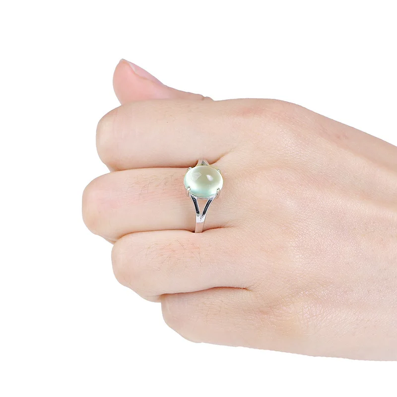 Женское кольцо из натурального камня S925 серебряное с мозаикой винограда подарок