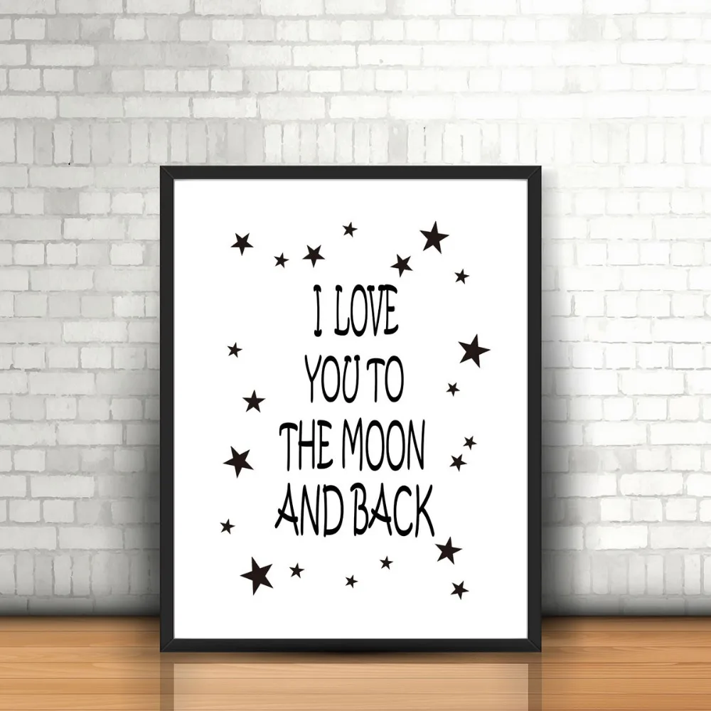 Картина на холсте скандинавский постер с буквами настенное художественное