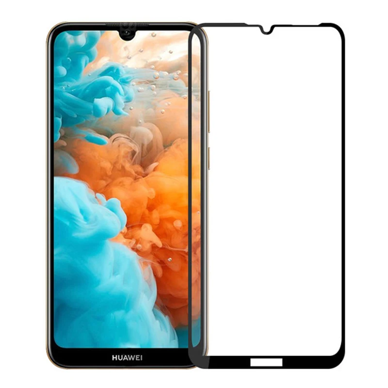 3D высокоглиноземное закаленное стекло для Huawei Y6 2019 полное покрытие экрана