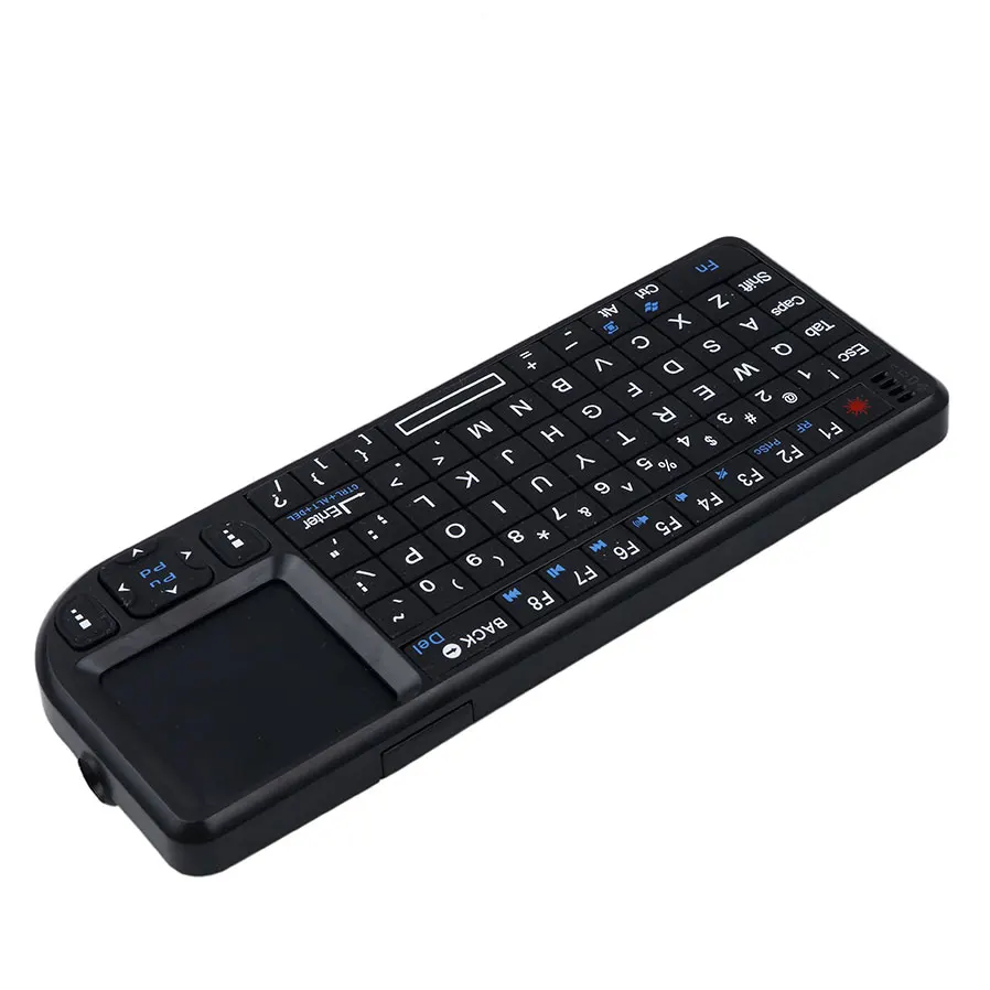 Беспроводная ручная клавиатура Kebidumei 2 4G RF Qwerty Touchpad Mouse 3 в 1 маленькая и изысканная