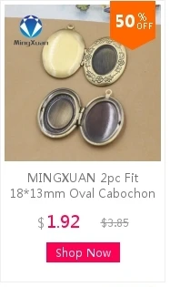 MINGXUAN, 2 шт., подходит для 30 мм, круглый медный медальон, подвески, фото медальон, ювелирные изделия, филигранный винтажный медальон, 6 цветов