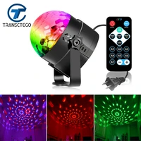 transctego 3w led stage light dj party lights remote control sound activated mini colorful home entertainment disco ball strobe