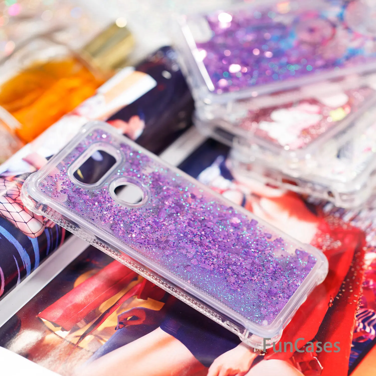Розовый чехол со звездами для Etui LG V30 мягкий силиконовый телефона спортивный