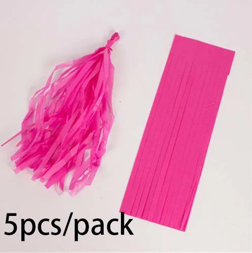 rose red Синий розовая бумага кисточкой вечерние украшения баннер из воздушных шаров розовое золото, серебро, алюминий Фольга кисточкой детская игрушка в ванную 1st Декор ко дню рождения - Цвет: rose red