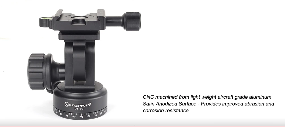 SUNWAYFOTO DT-02D50 монопод головка для DSLR камеры монопод шаровая Головка Профессиональный алюминиевый монопод шаровая Головка монопод