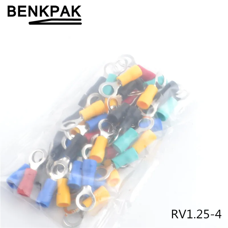 50 шт. обжимный соединитель для электрических проводов|connector awg|insulated ring terminalsring