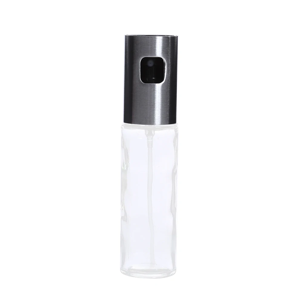 100ML Stainless Steel Glass Oil Pump Spray Fine Bottle Olive Can Vinegar Spraying BBQ Kitchen Cooking Gadgets New |