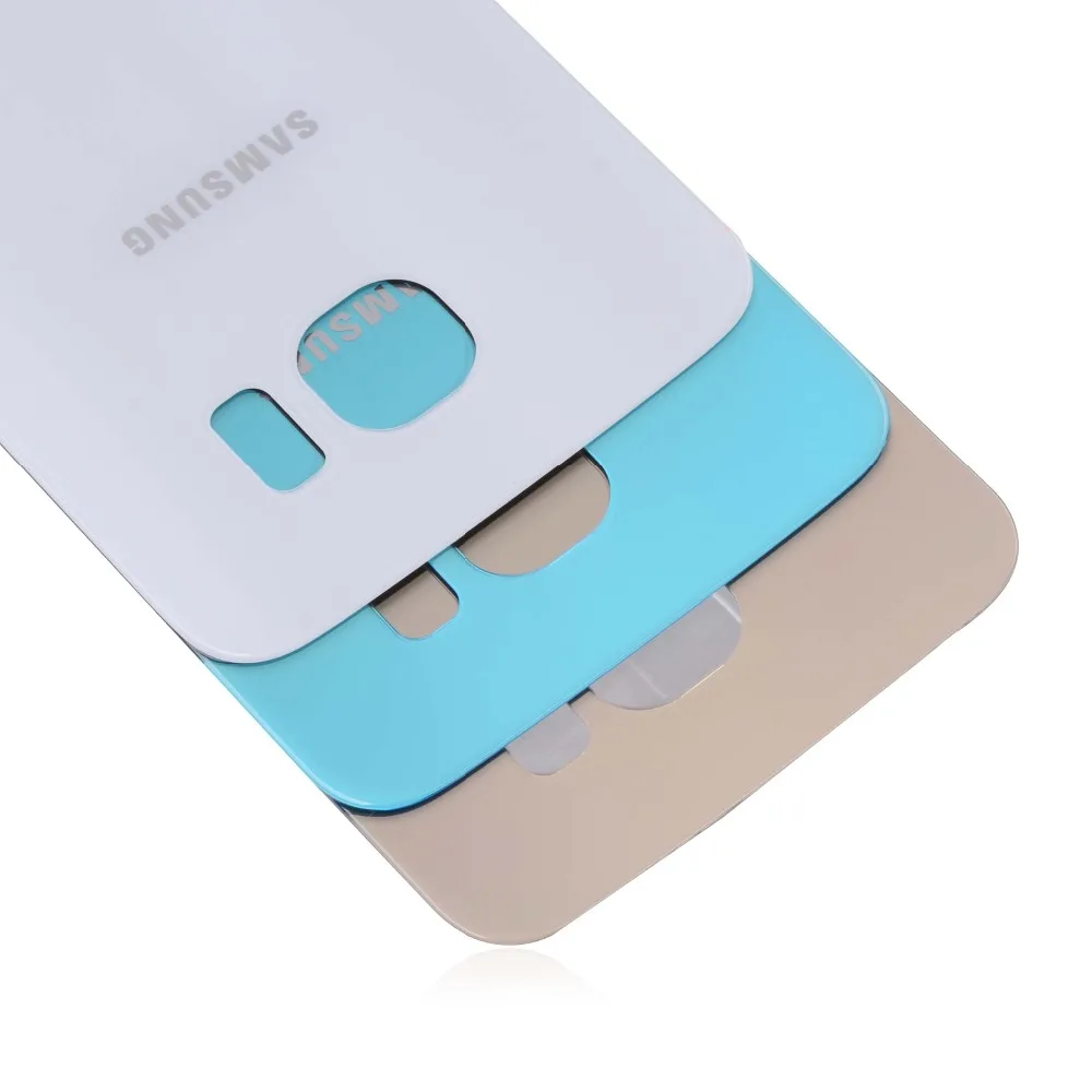 Задняя крышка батарейного отсека для samsung Galaxy S6 задняя крышка корпуса батарейного отсека чехол запасные части