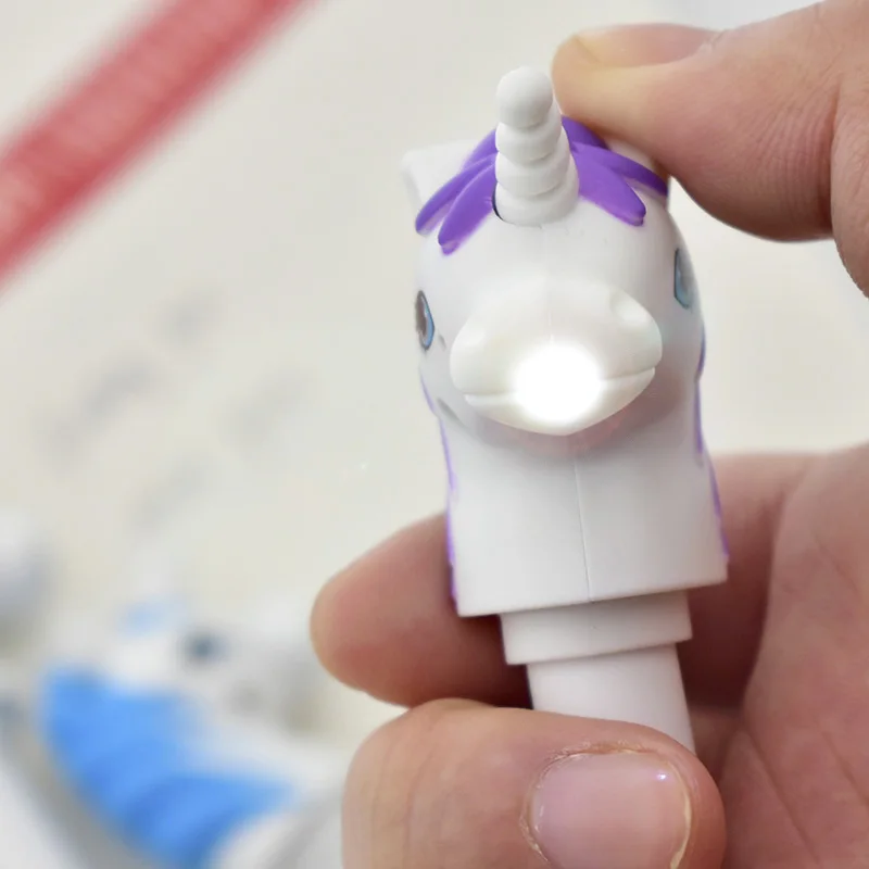 Креативная кавайная шариковая ручка с рисунком единорога многофункциональный