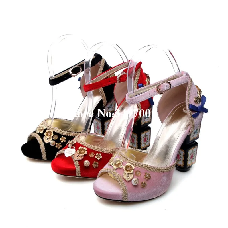 Модные вечерние свадебное платье бабочка-узел Туфли с ремешком и пряжкой женская